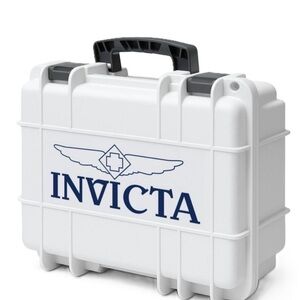 Invicta 8-Slot Dive Impact Watch Case, White, Navy